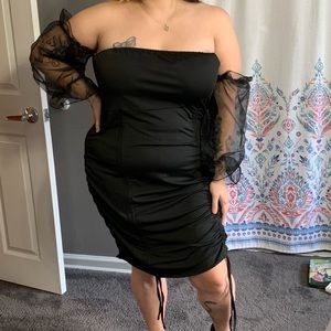 NWT Bloom Chic black puff sleeve dress size 2XL